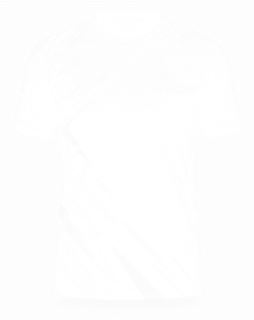Jersey Fitness rasmi lelaki, navy dengan corak oren dan putih